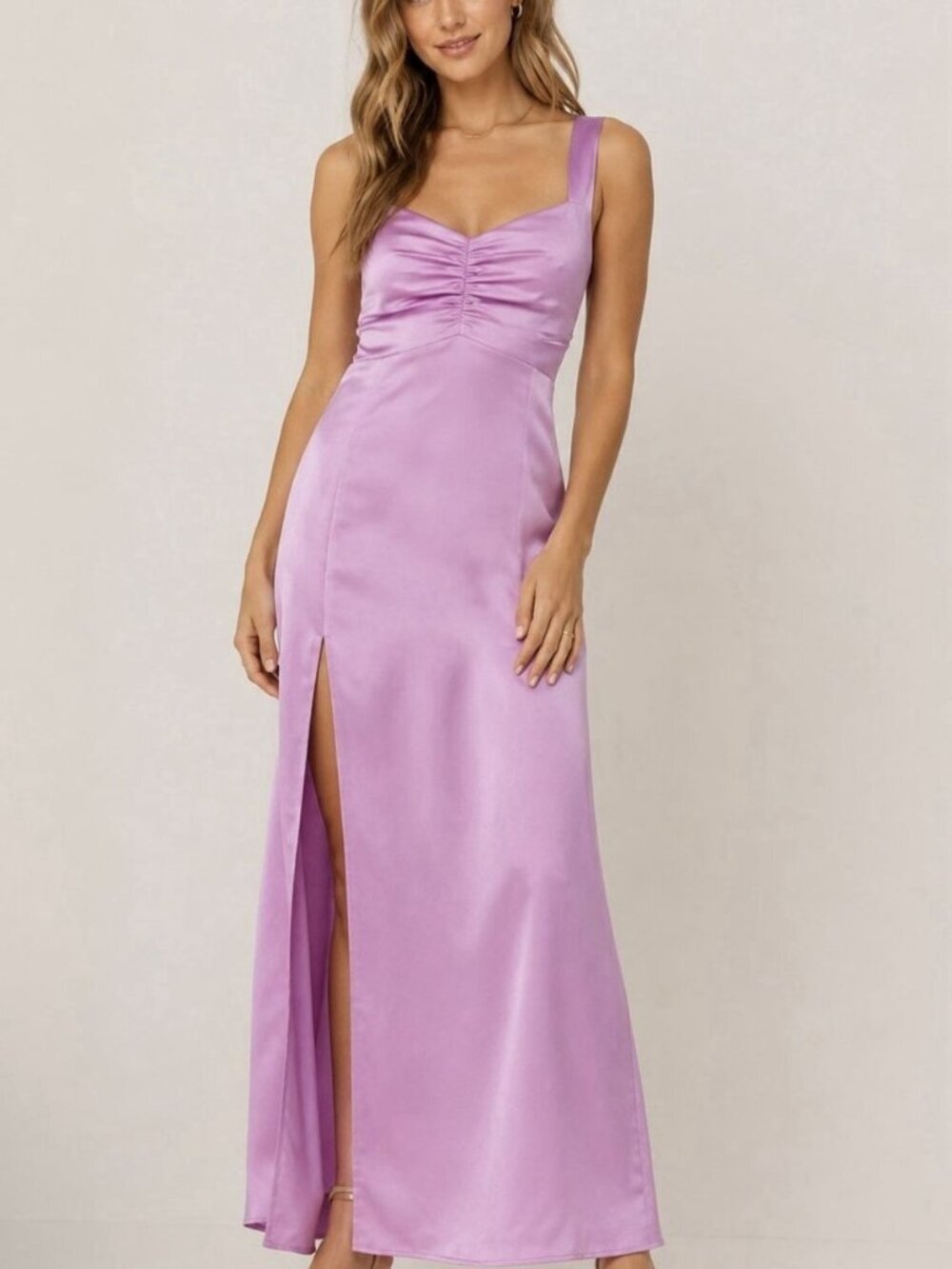 Show Me Your Mumu Mina Midi Dress Pink Luxe Satin NWT Size Small